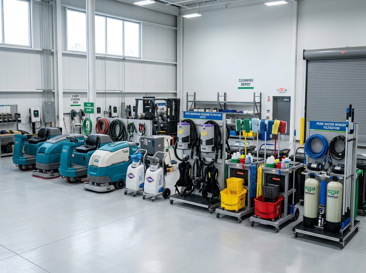 CoClean commercial janitorial fleet equipment depot